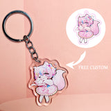 Free 3Pcs Custom Acrylic Keychains-18th of Each Month