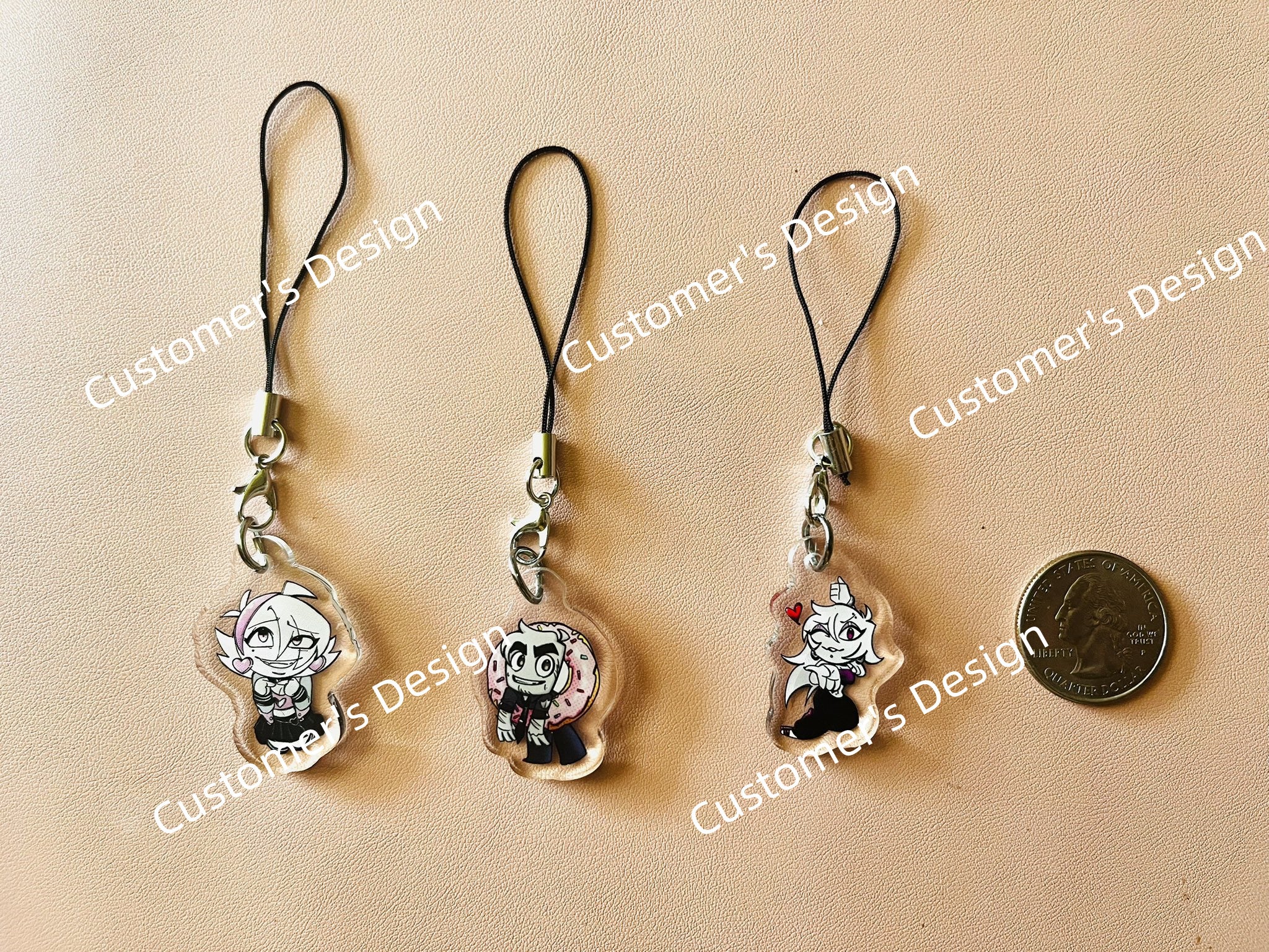Phone Charms Custom Acrylic Phone Chain