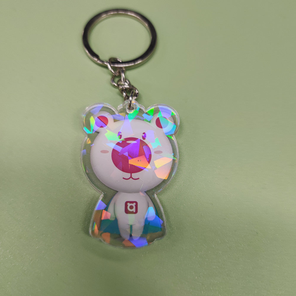 Custom Holographic Acrylic Keychain