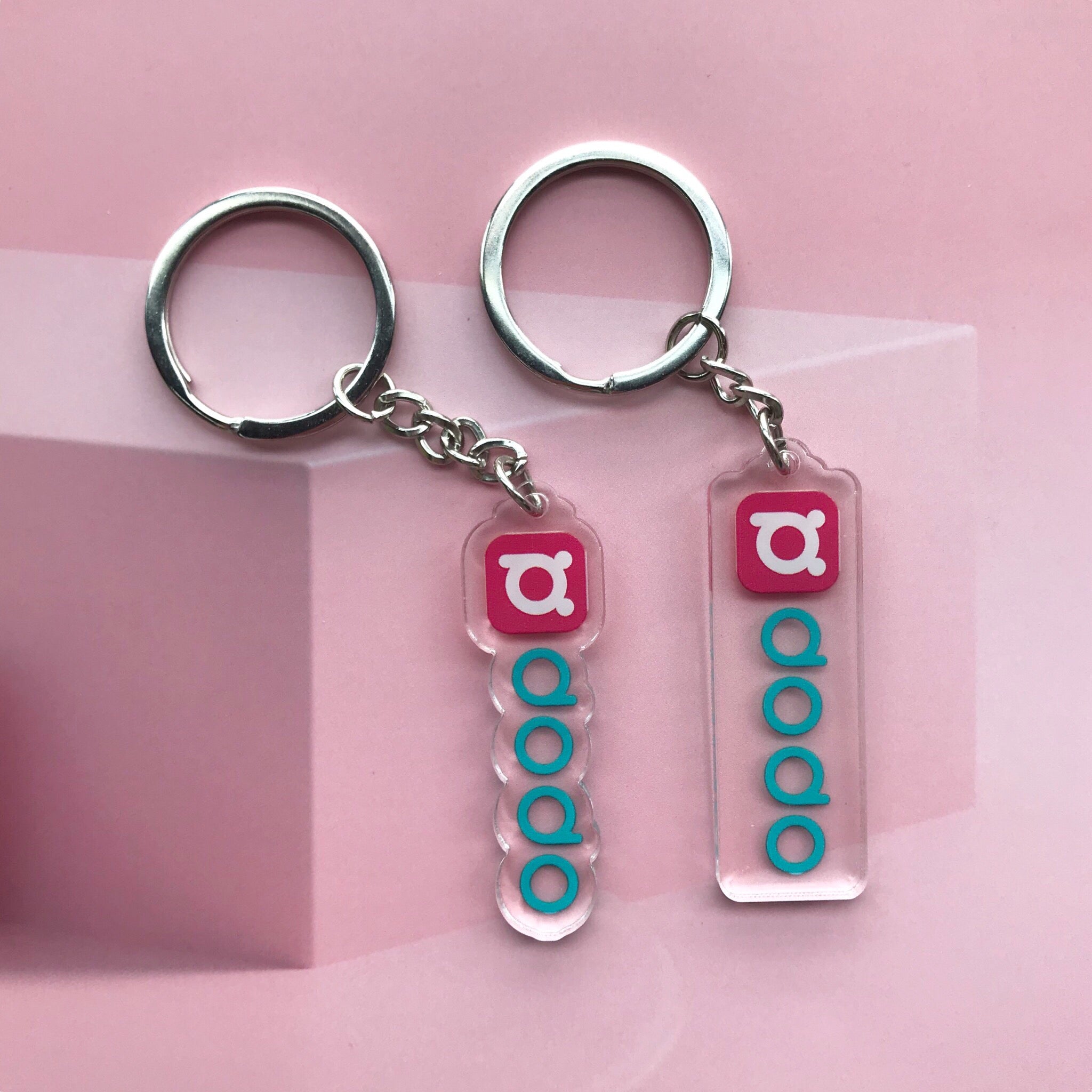 Logo Custom Acrylic Keychains – Pdodo