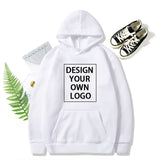 Custom Sweatshirt Unisex DIY Anime Print Hoodies Casual LOGO Sportswear