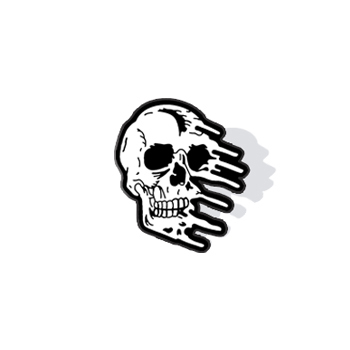 Custom Skull Pins Acrylic Badge