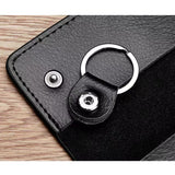 Simple Zipper Key Bag Multifunctional Wallet With Keychain