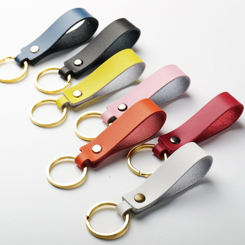 Leather Keychain Key Strap Custom Leather Keyrings