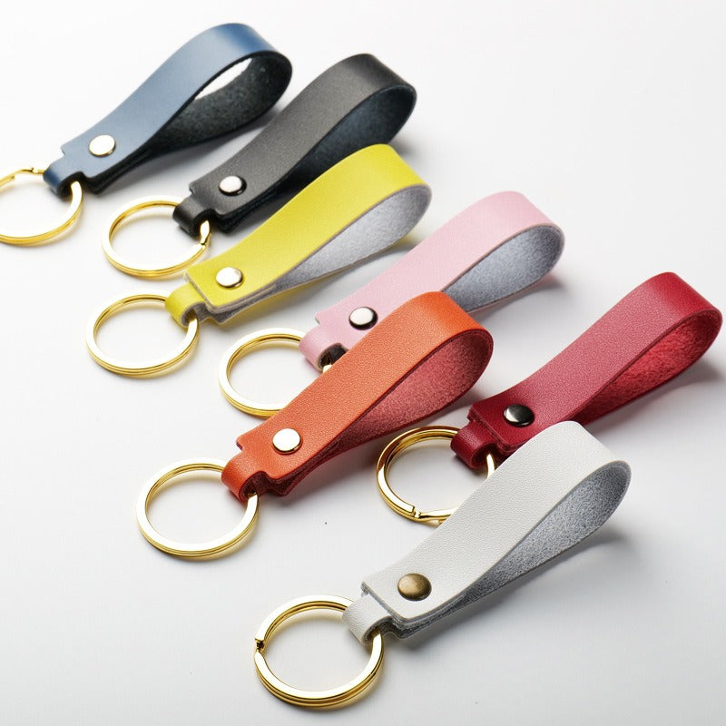 Leather Keychain Key Strap Custom Leather Keyrings – Pdodo