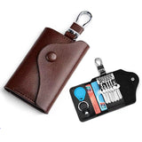 Simple Zipper Key Bag Multifunctional Wallet With Keychain