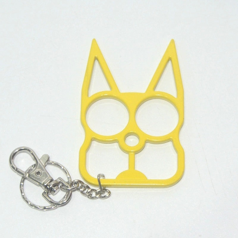 Self Defense Cat Keychain Metal Safety Keychains