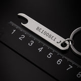 Customized Bottle Opener Keychain Personalized Key Ring