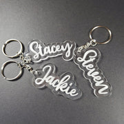 Personalized Keychain With Name Letter Keychain