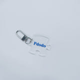 Acrylic Puzzle Piece Keychains Custom Letter Keychain