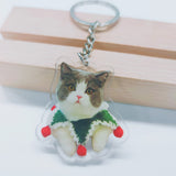 Custom Pet Keychain Acrylic Cat Keychain