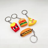 3D Keychain Simulation Creative Food Keychain